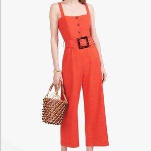 BLUE! Staud Bay jumpsuit size 2 NWT